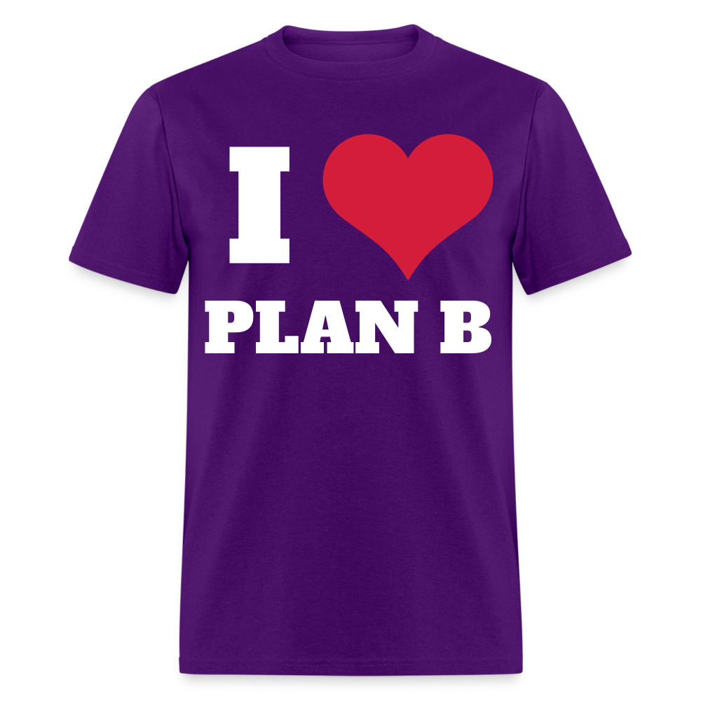 "I Heart Plan B" T-Shirt - purple