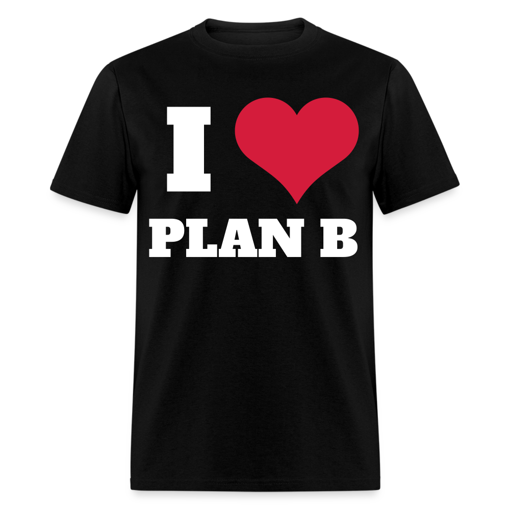 "I Heart Plan B" T-Shirt - black