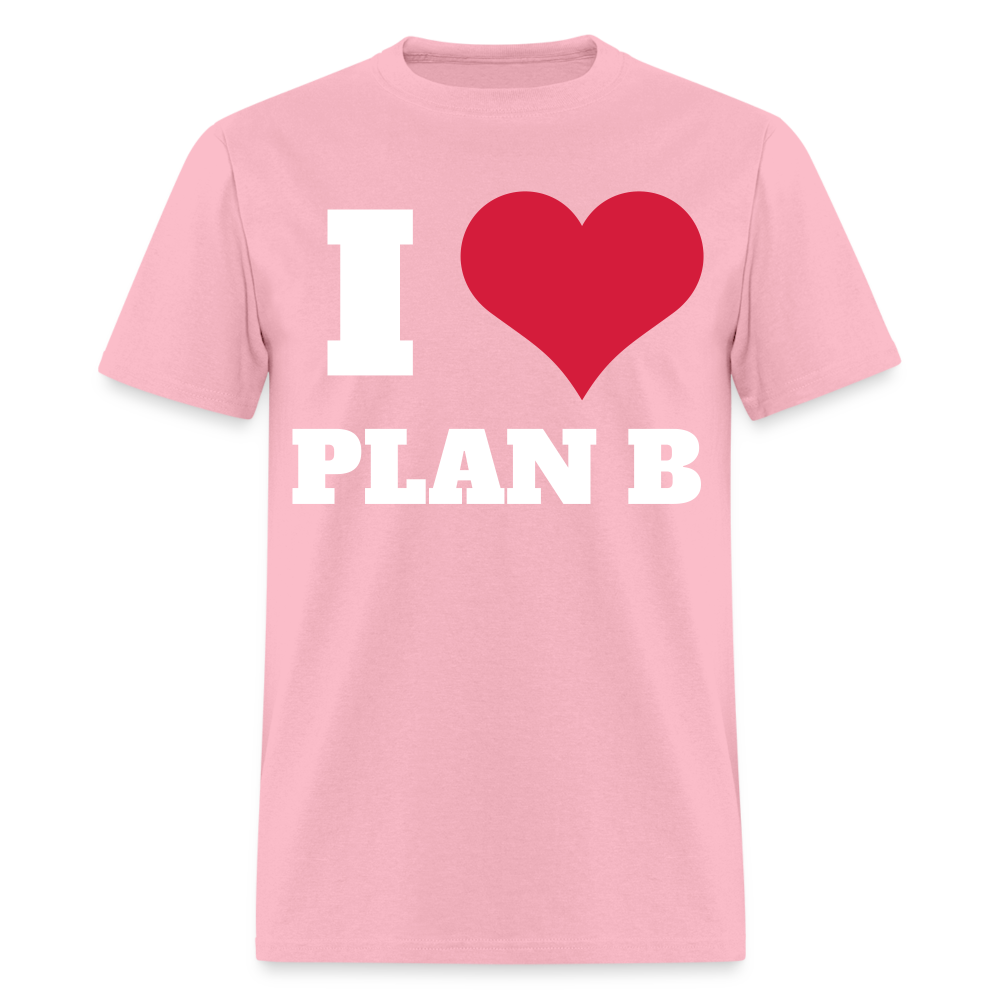 "I Heart Plan B" T-Shirt - pink