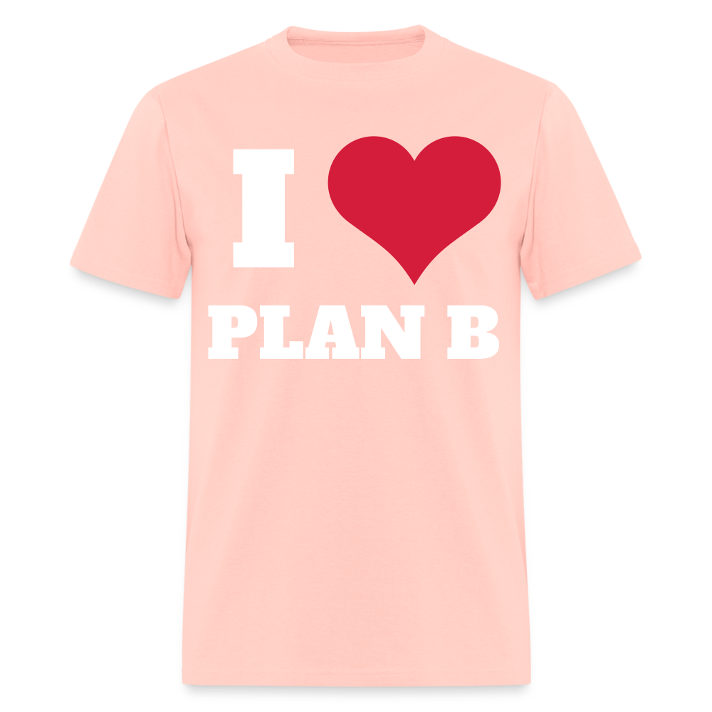 "I Heart Plan B" T-Shirt - blush pink 